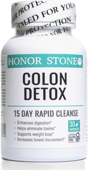 Colon Cleanse 15 Day Detox | Relieves Constipation & Bloating | Probiotics Support Gut Health | Herbal Stool Softener
